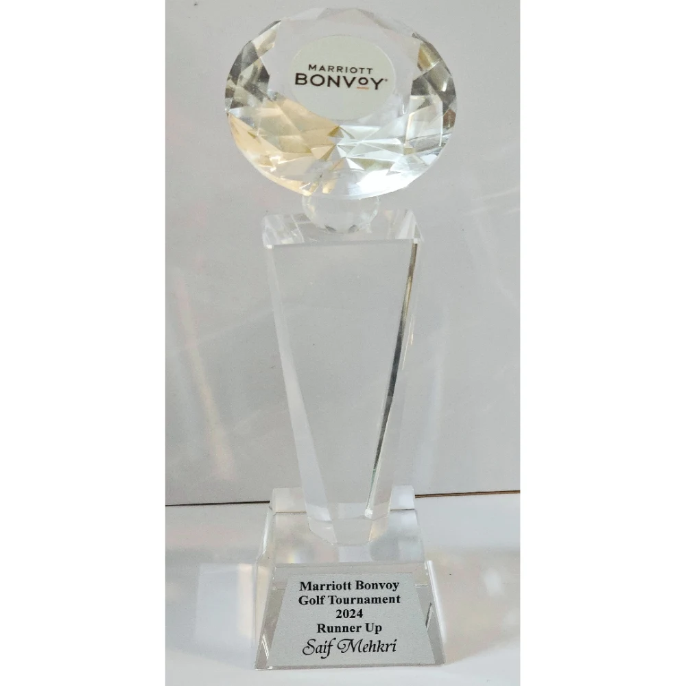 Crystal Diamond Trophy For Corporate